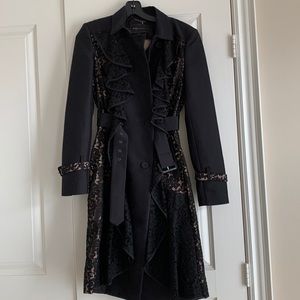 This is brand new and has never been worn. It is a beautiful classic coat.